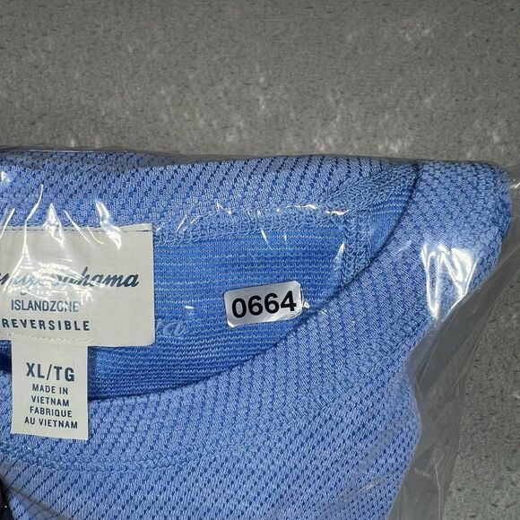 Tommy Bahama Island Zone T-Shirt Reversible Men’s XL Blue Paradise Short Sleeve - Picture 10 of 10